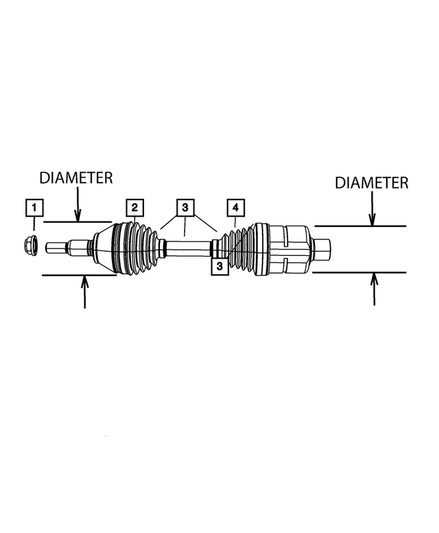 « 5072391AB – Front Suspension &amp; Drive : Demi-arbre Ensemble De Soufflet, Droit Ou Gauche pour Mopar Image »