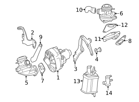 Emission Components for 2003 Mercedes-Benz C230 #2