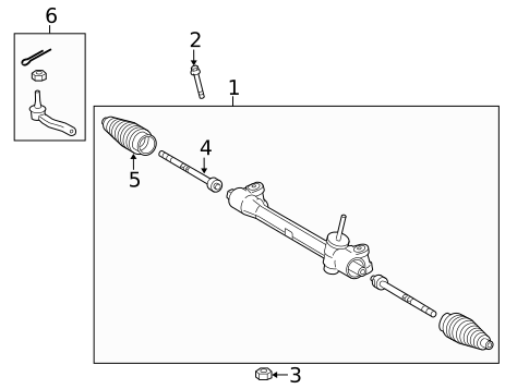 Steering Gear & Linkage for 2018 Toyota Yaris #1