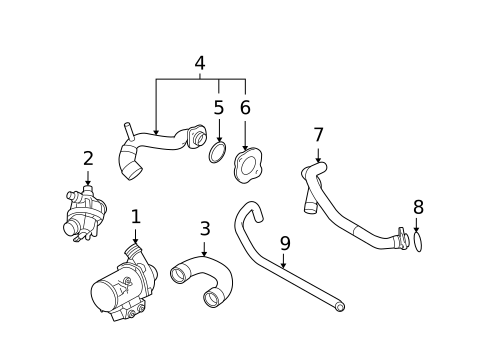 Water Pump for 2008 BMW 535xi #0