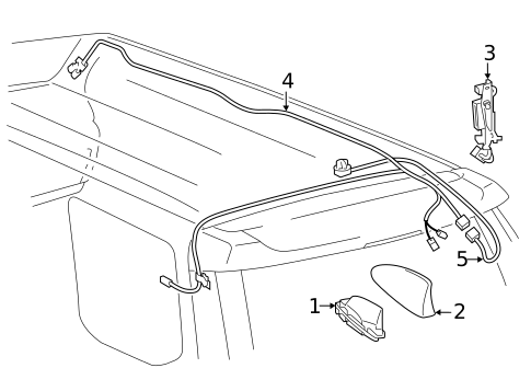 Antenna & Radio for 2016 Toyota 4Runner #0