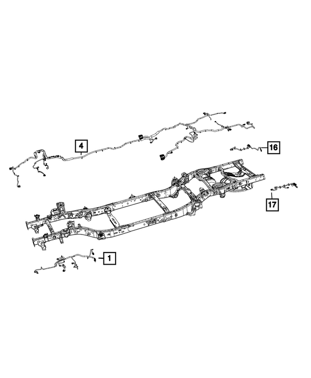 68616339AE - Electrical: Chassis Wiring for Jeep: Gladiator Image