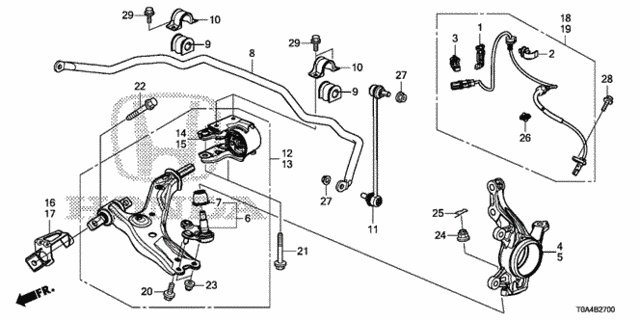 Front Knuckle for 2013 Honda CR-V #0