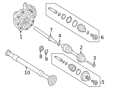 CARRIER & FRONT AXLES for 2016 Mercedes-Benz CLS63 AMG S #0