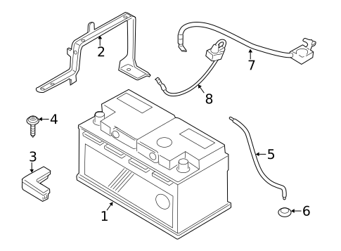 Battery & Related Components for 2015 BMW X3 #0
