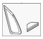 DGJ162950A - : Quarter Glass for Mazda: CX-30 Image