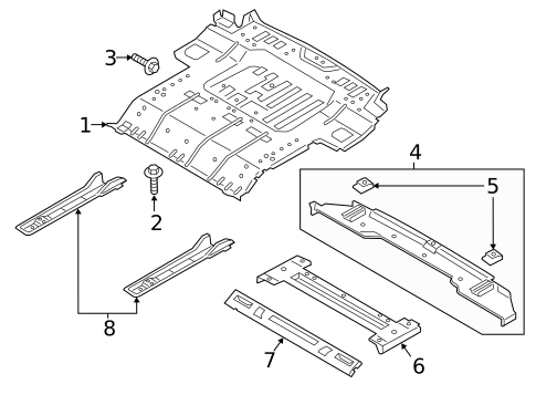 Rear Body & Floor for 2023 Ford Expedition #0