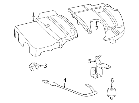 Engine Appearance Cover for 2004 Mercedes-Benz SLK230 #0