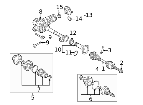 Carrier & Front Axles for 2008 Volkswagen Touareg #0