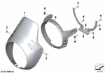 46638564489 - : Centering Ring Headlight Cover for BMW-Motorrad Image
