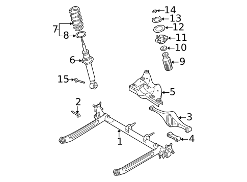 Rear Suspension for 2001 Nissan Maxima #0