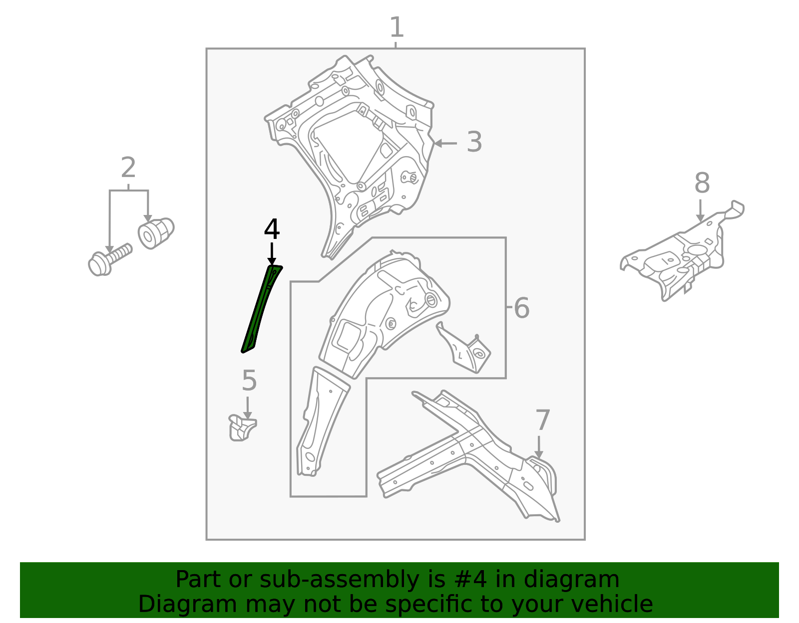 2GJ-809-678 - Extension 2022-2025 Volkswagen Taos | Wolfsburg Parts Direct
