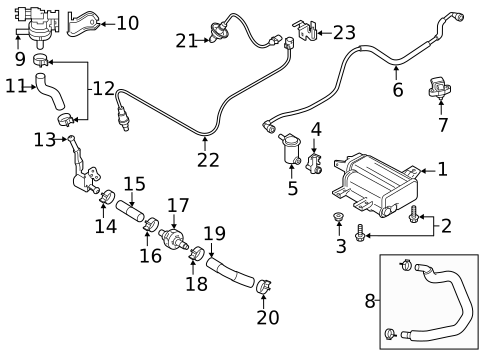 Emission Components for 2020 Hyundai Santa Fe #0