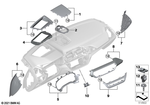 51456840081 - : Dummy Trim Center Speaker for BMW Image