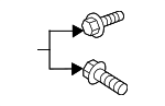 90105A0282 - Body: Upper Hinge Bolt for Toyota Image