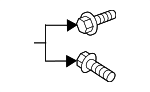 90105A0235 - Body: Lower Hinge Bolt for Toyota Image