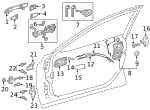6874002080 - Body: Lower Hinge for Toyota Image