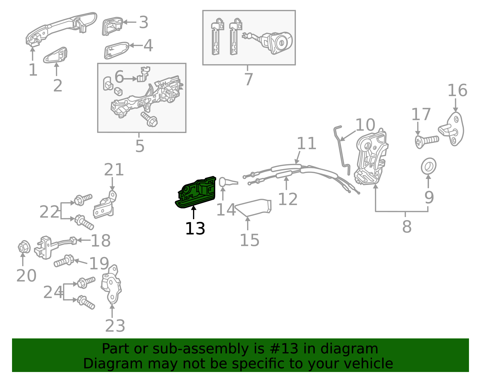 69206-02380-C0 - Interior Door Handle 2019-2026 Toyota | Longo Toyota Parts