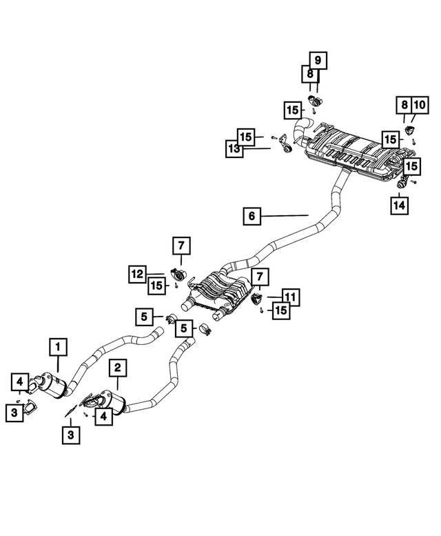 68629793AA - Exhaust: Cat Converter Maniverter for Mopar Image