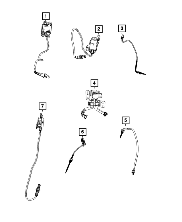 68372816AB - Electrical: Exhaust Temperature Sensor for Mopar Image