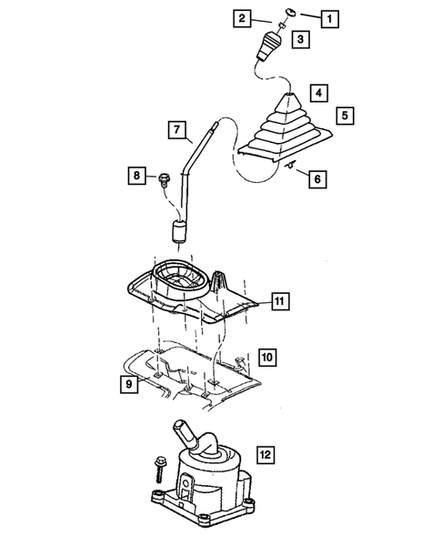 Gear Shift Controls for 2005 Jeep Wrangler #0