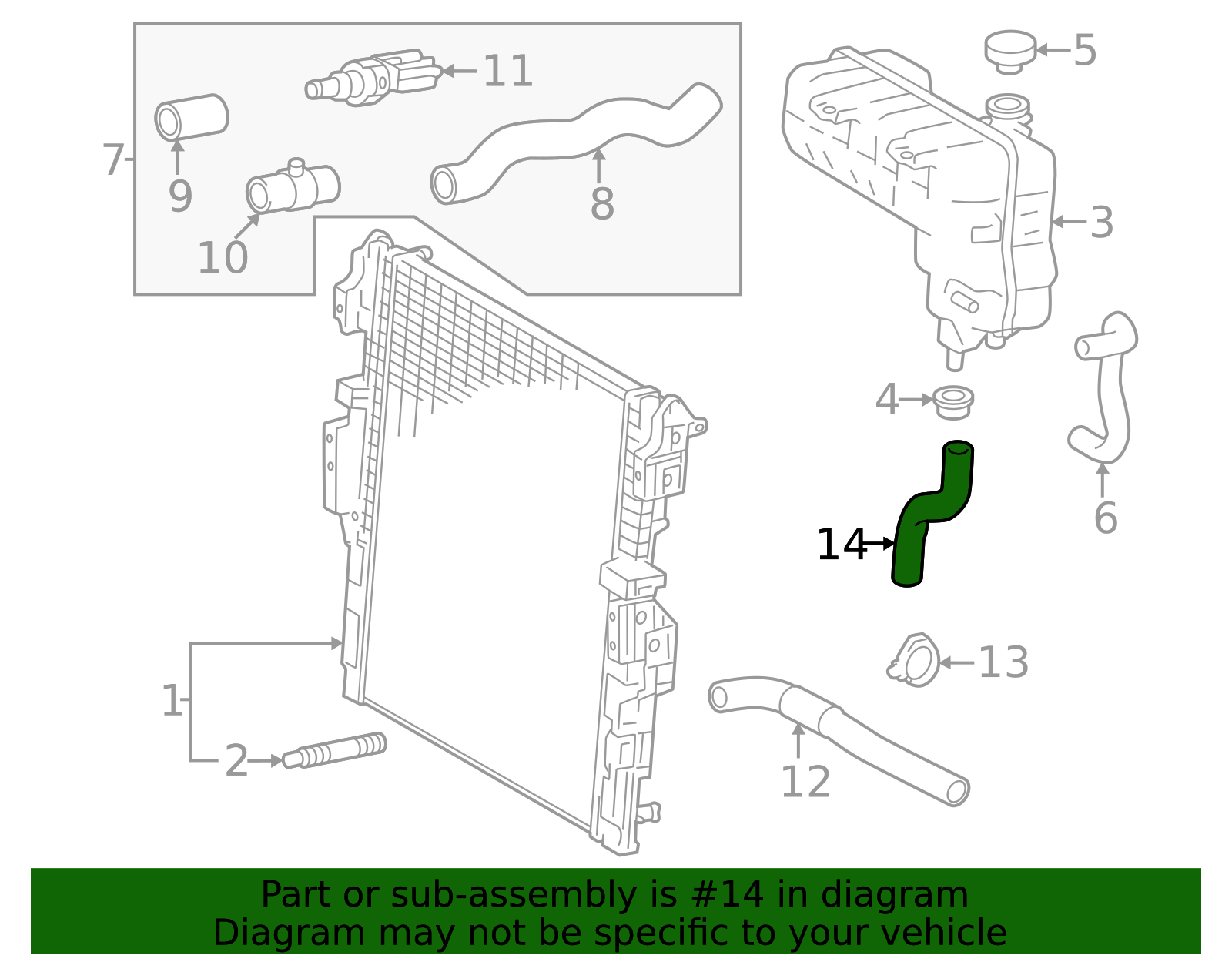 2024-2026 Toyota Tacoma By-Pass Hose 16264-AK011 | Toyota Parts Center