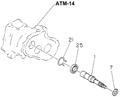 AT Transfer Gear Input - Idle for 1997 Honda Passport #0