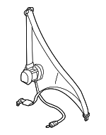 8D0857706DV04 - Electrical: Seat Belt Assembly for Audi: A4, A4 Quattro, S4 Image