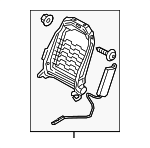88310AA400 - Body: Seat Back Frame for Hyundai Image
