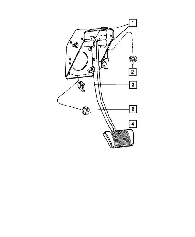 « 52089244AE – Brakes : Non Ajustable Ensemble De Pedale pour Mopar Image »
