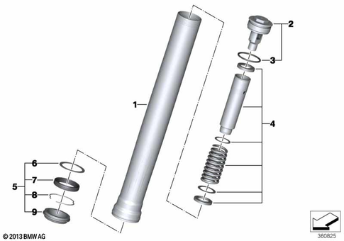 Telescopic Forks, Telelever for 2020 BMW-Motorrad R nineT #1