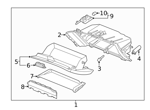 Glove Box for 2017 Buick LaCrosse #0