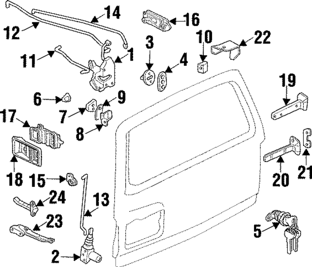 MR230806 - : Lower Hinge for Mitsubishi Image