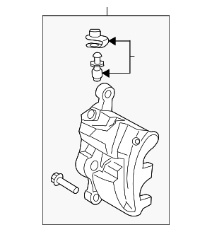 LK4Z2B120B - Brakes: Front RH-Passenger Side Brake Caliper Assembly for Ford Image