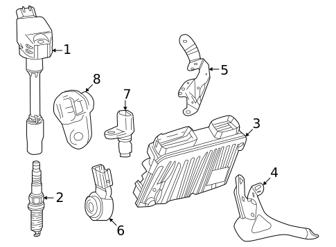Ignition Coil for 2025 Toyota Camry #0