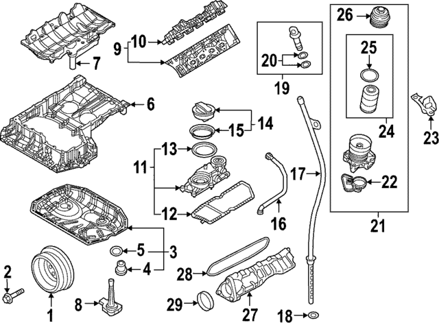 P2103484 - : Engine Crankcase Vent Valve Seal for Audi Image