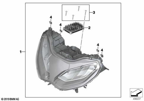 Headlight for 2024 BMW-Motorrad R 1250 RS #0