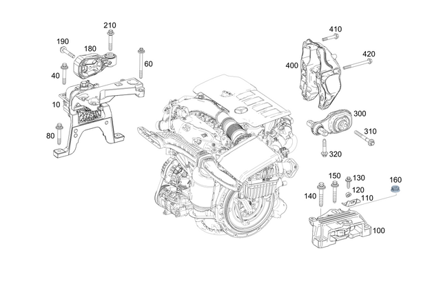 1772406800 - Engine Suspension: Engine Mount for Mercedes-Benz Image image