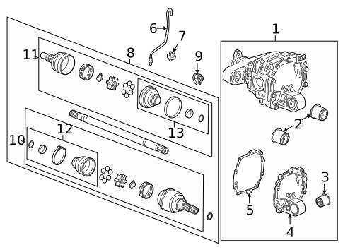 Axle & Differential for 2014 Chevrolet Camaro #0