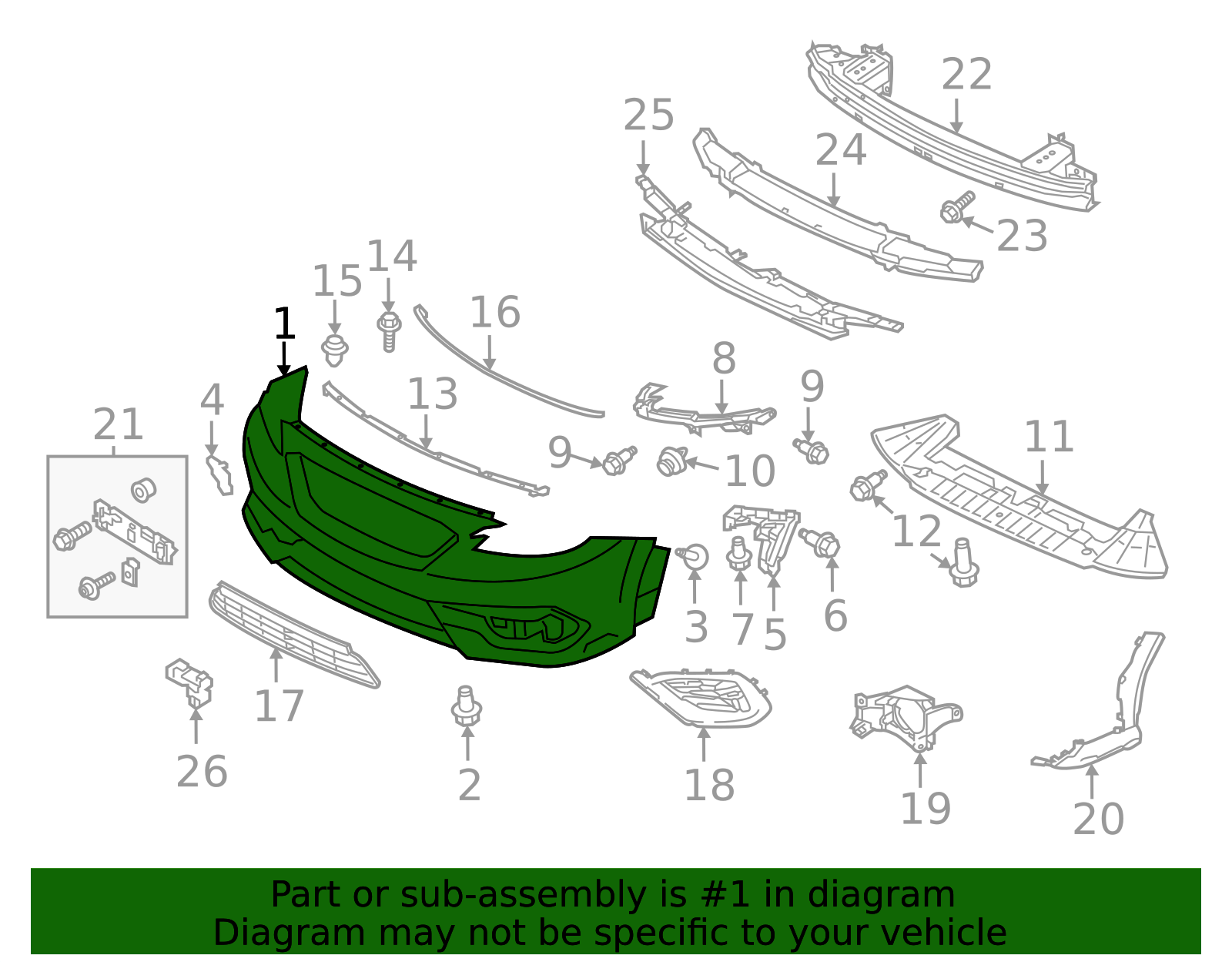 Elseページ 2022-2025 Subaru WRX Bumper Cover 57704VC200 | Subaru Online Parts