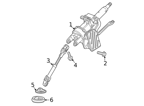 Steering Column Assembly for 2022 Chevrolet Trailblazer #0