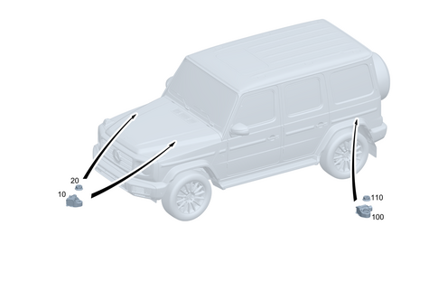 Electrical Parts for Suspension Adjustment for 2002 Mercedes-Benz G500 #0