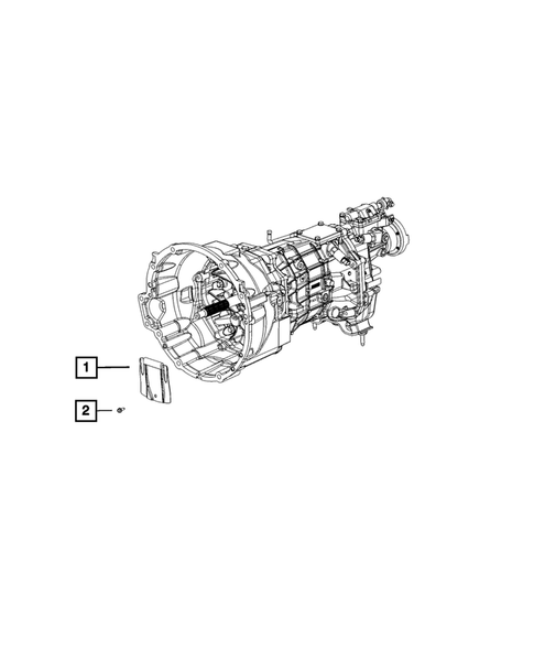 Mounting and Skid Plate for 2009 Dodge Challenger #2