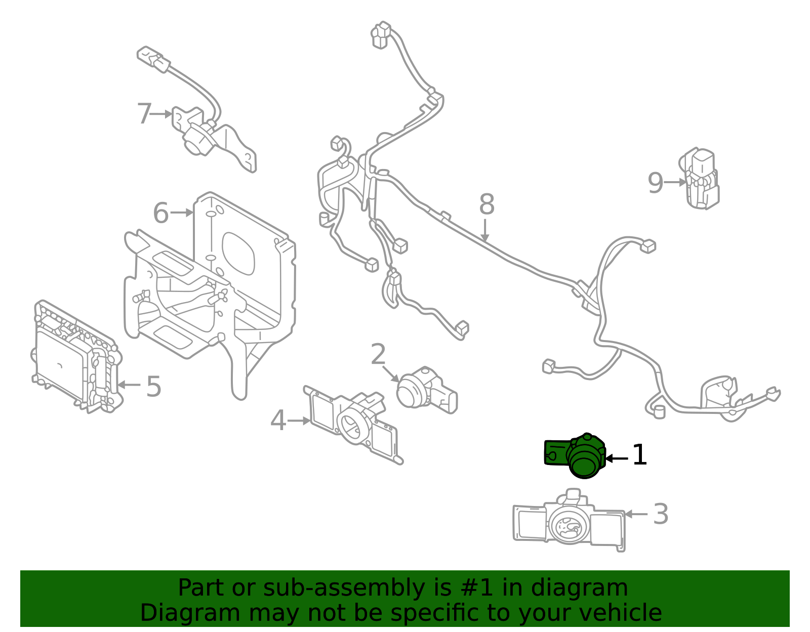 28438W011P - Park Sensor 2022-2023 Mitsubishi | Official