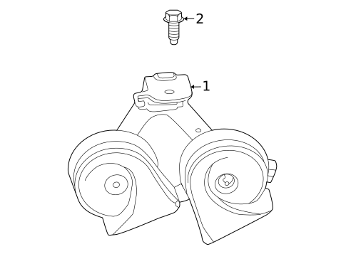 Horn for 2026 GMC Hummer EV Pickup #0