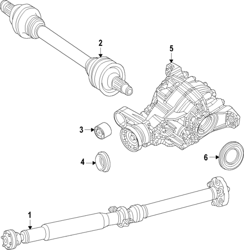Differential for 2022 Jeep Grand Cherokee L #0