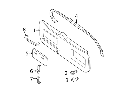 Interior Trim for 2009 Nissan Xterra #0