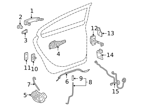 Rear Door for 2011 Buick LaCrosse #0