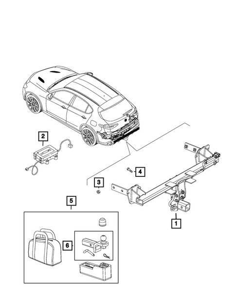 Trailer Tow and Tow Hooks for 2020 Alfa Romeo Stelvio #0