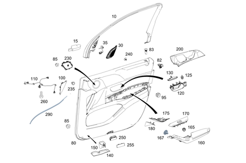 Door Paneling for 2024 Mercedes-Benz GLE63 AMG S #0